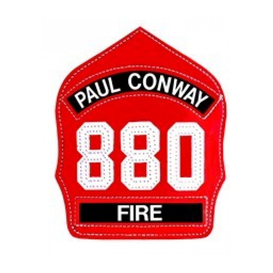 Picture of Paul Conway Helmet Shield Front